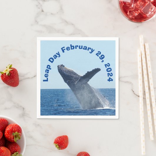 Leap Day 29. Februar 2024 Serviette (Beispiel)