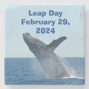 Leap Day 29. Februar 2024 Steinuntersetzer