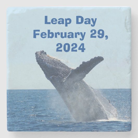 Leap Day 29. Februar 2024 Steinuntersetzer (Vorderseite)