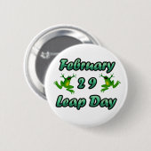 Leap Day 29. Februar Button (Vorne & Hinten)