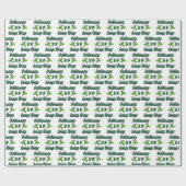 Leap Day 29. Februar Geschenkpapier (Flach)