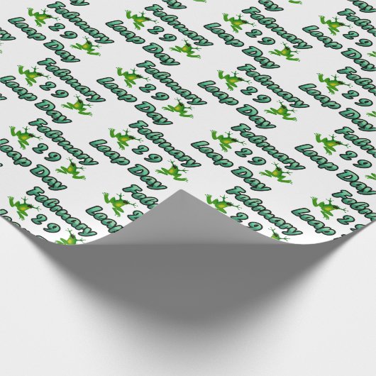 Leap Day 29. Februar Geschenkpapier (Ecke)