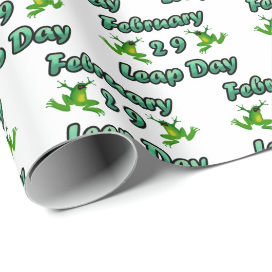 Leap Day 29. Februar Geschenkpapier (Rolleneckpunkt)