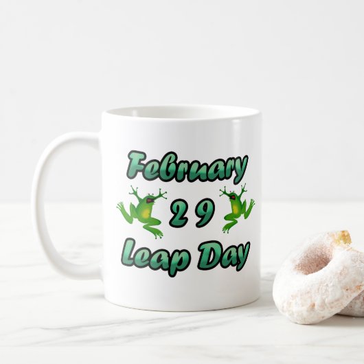 Leap Day 29. Februar Kaffeetasse (Mit Donut)