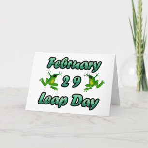Leap Day 29. Februar Karte