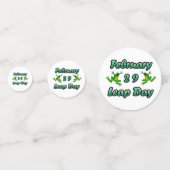 Leap Day 29. Februar Konfetti (Rückseiten)