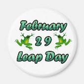Leap Day 29. Februar Magnet (Vorne)