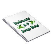 Leap Day 29. Februar Notizblock (Rechte Seite)