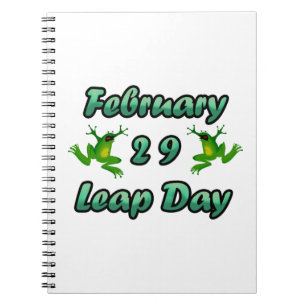 Leap Day 29. Februar Notizblock