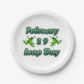 Leap Day 29. Februar Pappteller (Vorderseite)