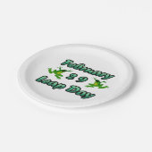 Leap Day 29. Februar Pappteller (Schrägansicht)