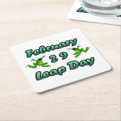Leap Day 29. Februar Rechteckiger Pappuntersetzer (angewinkelt)