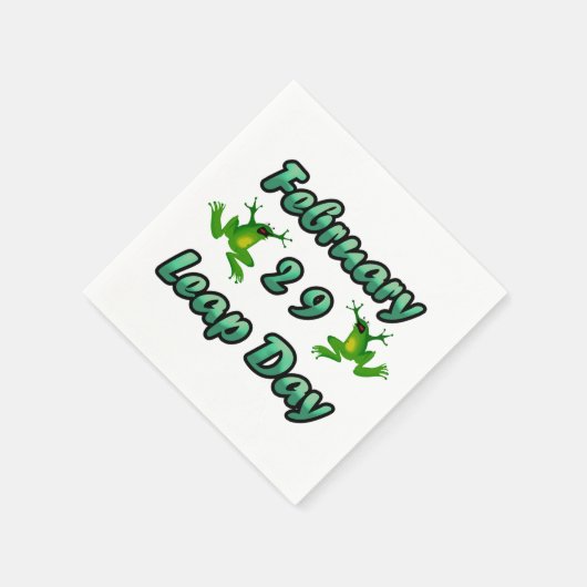 Leap Day 29. Februar Serviette (Ecke)