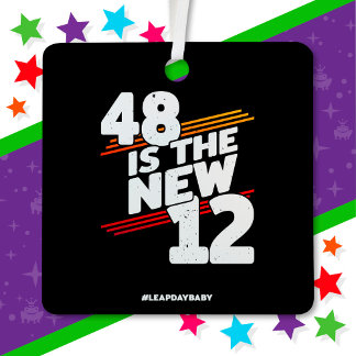 Leap Day 48. Geburtstagsparty New Leap Year 29. Fe Ornament Aus Metall