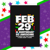 Leap Day Birthday - Leap Year Birthday Gift Karte