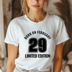 Leap Day Geboren am 29. Februar Leap Year Birthday T-Shirt