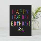 Leap Day Geburtstag | Sie anpassen Ankündigung (Stehend Vorderseite)