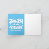 Leap Day Leaper 2024 ist mein Jahr 29. Februar Geb Karte (Innenseite)