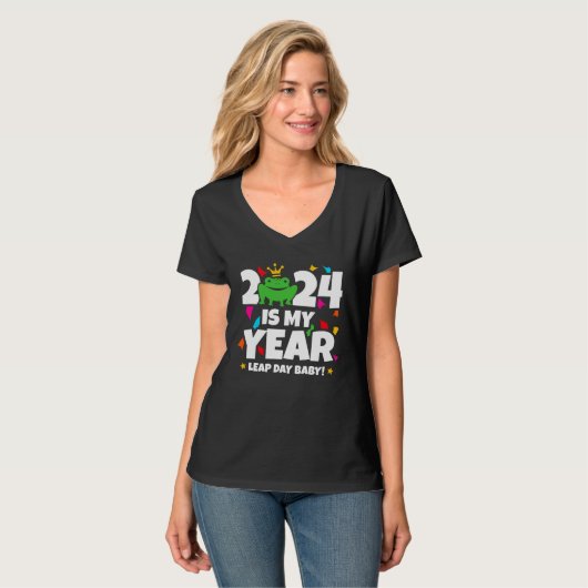 Leap Day Leaper 2024 ist mein Jahr 29. Februar Geb T-Shirt (Vorderseite Vollansicht)