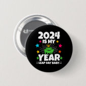 Leap Day Leapling 2024 ist mein Jahr 29. Februar G Button (Vorne & Hinten)