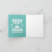 Leap Day Leapling 2024 ist mein Jahr 29. Februar G Karte (Innenseite)