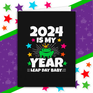 Leap Day Leapling 2024 ist mein Jahr 29. Februar G Karte