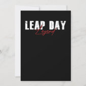 Leap Day Legend Leap Jahr 29. Februar Geschenk Einladung (Vorderseite)