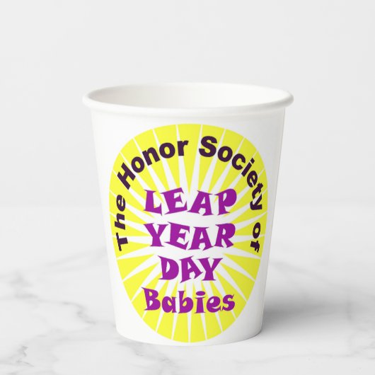 LEAP DAY LOGO PAPPBECHER (Rückseite)