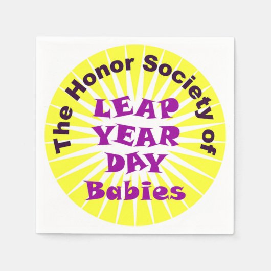 LEAP DAY LOGO SERVIETTE (Vorderseite)