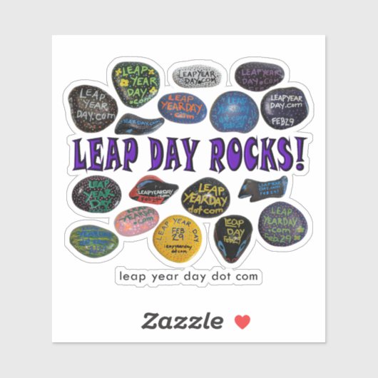 LEAP DAY ROCKS! AUFKLEBER (Blatt)