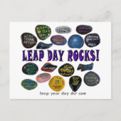 LEAP DAY ROCKS! POSTKARTE (Vorderseite)