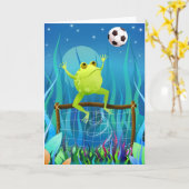 Leap frog - Grußkarte Karte (Gelbe Blume)