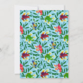 Leap Frog Jungle Kindergeburtstag Party Einladung (Rückseite)