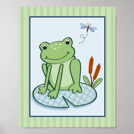 Leap Frosch Schildkröte Kinderzimmer Wand Printwer Poster (Vorne)