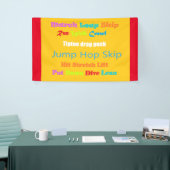 Leap Hop Überspringen Lean Text Design gemischte F Banner (Messeveranstaltung)