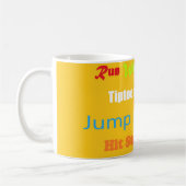 Leap Hop Überspringen Lean Text Design gemischte F Kaffeetasse (Links)