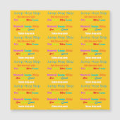 Leap Hop Überspringen Lean Text Design gemischte F Magnetkarte (Vorderseite)