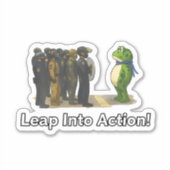 Leap Into Action! Frog Sticker (Vorderseite)