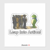 Leap Into Action! Frog Sticker (Blatt)