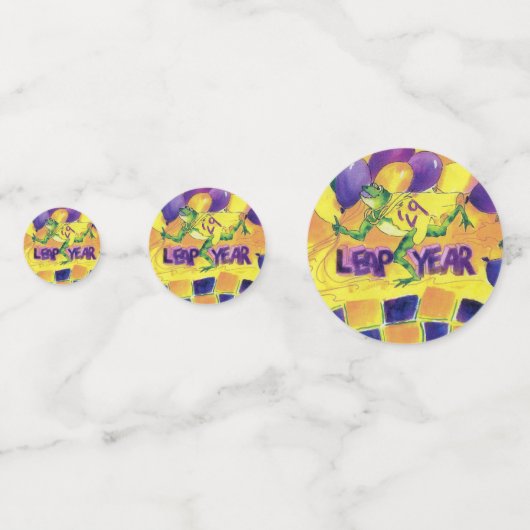 LEAP JAHR KONFETTI (Vorderseiten)