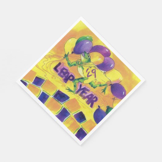 LEAP JAHR SERVIETTE (Ecke)
