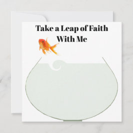 "Leap of Faith Marriage"-Vorschlagskarte Feiertagskarte