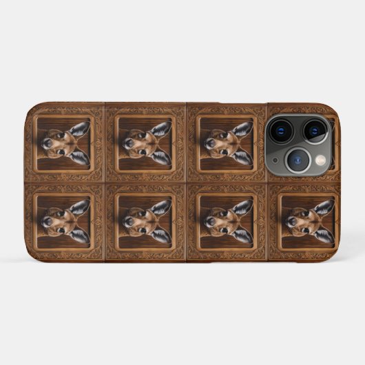 "Leap of Nature: A Kangaroo Wood Print" Case-Mate iPhone Hülle (Rückseite (Horizontal))