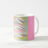Leap Over Humps Kunst Design mickrige Pastellfarbe Kaffeetasse (VorderseiteRechts)