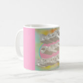 Leap Over Humps Kunst Design mickrige Pastellfarbe Kaffeetasse (Vorderseite Links)
