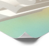 Leap Over Humps Kunst Design mickrige Pastellfarbe Poster (Ecke)
