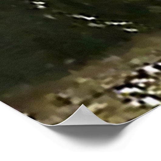 "Leap the Elk" Wasserfarbe von John Bauer Poster (Ecke)