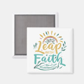 Leap with Faith Magnet (Vorderseite/Rückseite)