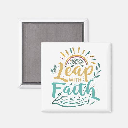 Leap with Faith Magnet (Vorderseite/Rückseite)