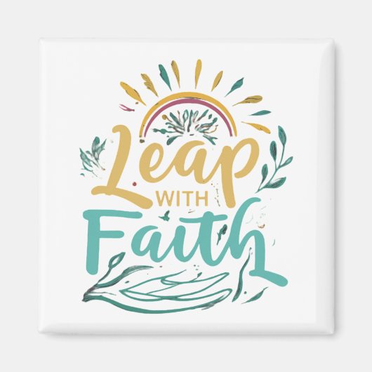 Leap with Faith Magnet (Vorne)